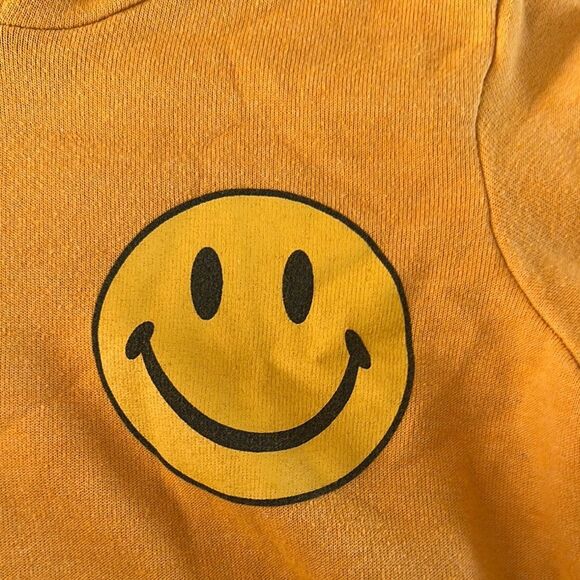 Aviator Nation Kids Hoodie Smiley in Gold - Size 12 - Picture 2 of 8